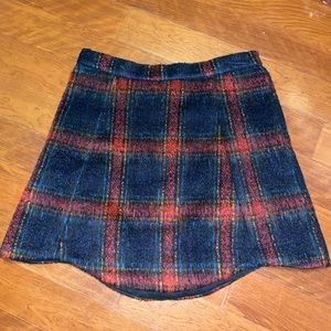 Plaid urban outfitters skirt size 4